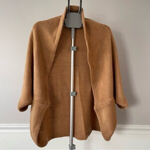 Acrylic Knit Shrug Dark Beige